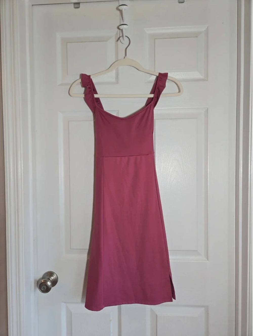 Sincerely Jules mauve pink ruffle strap dress size small